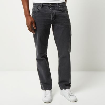 Grey Dean straight jeans